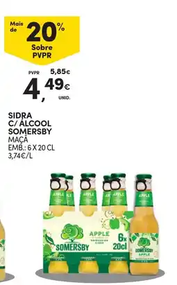 Continente Sidra c/ alcool somersby promoção