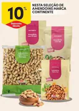 Continente Nesta seleção de amendoins marca continente promoção