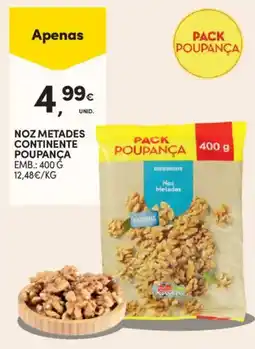 Continente Noz metades continente poupança promoção