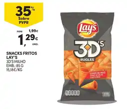 Continente Snacks fritos lay's promoção