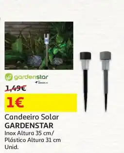 Auchan Candeeiro Solar GARDENSTAR promoção