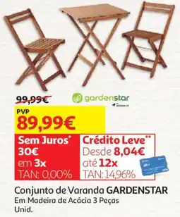 Auchan Conjunto de Varanda GARDENSTAR promoção