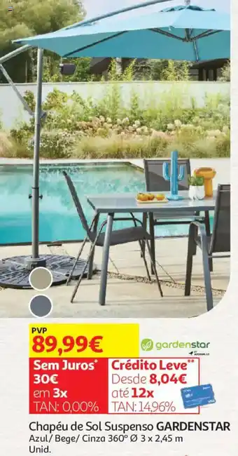 Chapéu de Sol Suspenso GARDENSTAR