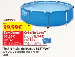 Auchan Piscina Redonda Bomba BESTWAY promoção