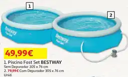 Auchan Piscina Fast Set BESTWAY Sem Depurador 305 x 76 cm promoção