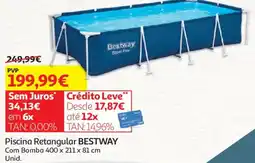 Auchan Piscina Retangular BESTWAY promoção