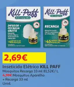 Auchan Inseticida Elétrico KILL PAFF Mosquitos Recarga promoção