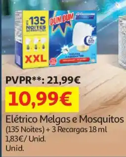 Auchan Elétrico Melgas e Mosquitos (135 Noites) +3 Recargas promoção