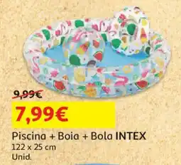 Auchan Piscina + Boia + Bola INTEX promoção