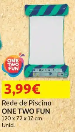 Auchan Rede de Piscina ONE TWO FUN 120x72x17cm promoção