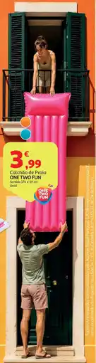 Auchan Colchão de Praia ONE TWO FUN Sortido 174 x 59 cm Unid. promoção