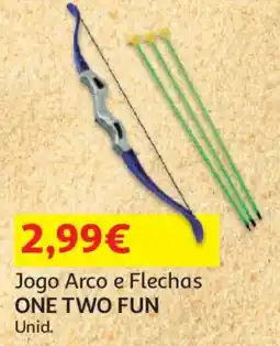 Auchan Jogo Arco e Flechas ONE TWO FUN promoção
