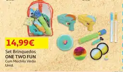 Auchan Set Brinquedos ONE TWO FUN Com Mochila Verão promoção
