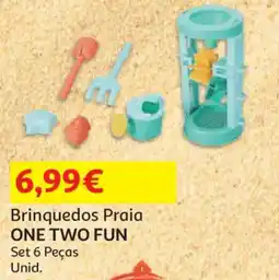 Auchan Brinquedos Praia ONE TWO FUN Set 6 Peças Unid. promoção