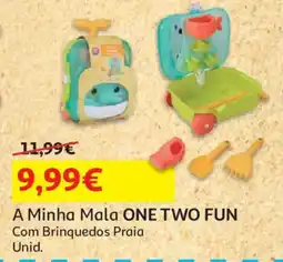 Auchan A Minha Mala ONE TWO FUN Com Brinquedos Praia promoção