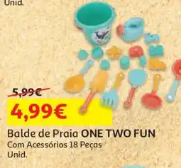 Auchan Balde de Praia ONE TWO FUN promoção