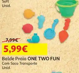 Auchan Balde Praia ONE TWO FUN promoção