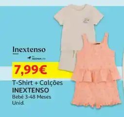 Auchan T-Shirt + Calções INEXTENSO Bebé 3-48 Meses Unid. promoção