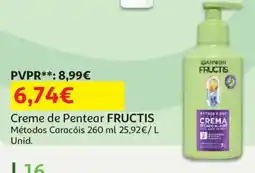 Auchan Creme de Pentear FRUCTIS promoção