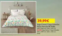 Auchan Jogo Cama/Capa Edredão Muse Percale ACTUEL promoção