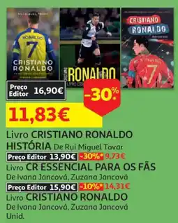 Auchan Livro CRISTIANO RONALDO HISTÓRIA De Rui Miguel Tovar promoção