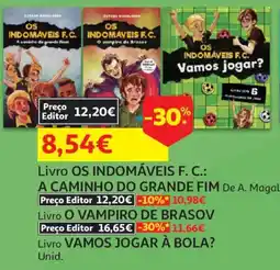 Auchan Livro OS INDOMÁVEIS F. C.: promoção