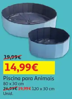 Auchan Piscina para Animais 80x30 cm promoção