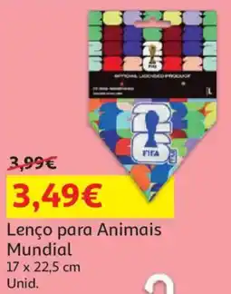 Auchan Lenço para Animais Mundial promoção