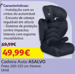 Auchan Cadeira Auto ASALVO promoção