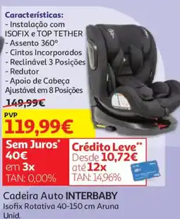 Auchan Cadeira Auto INTERBABY promoção