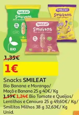 Auchan Snacks SMILEAT promoção