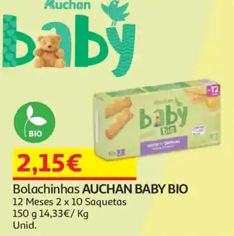 Auchan Bolachinhas AUCHAN BABY BIO promoção