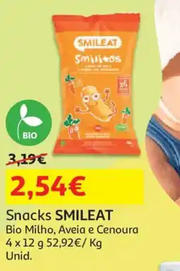 Auchan Snacks SMILEAT promoção