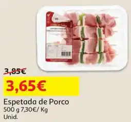 Auchan Espetada de Porco promoção