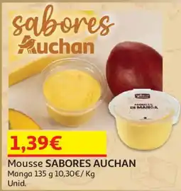 Auchan Mousse SABORES AUCHAN Manga promoção