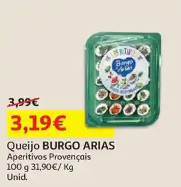 Auchan Queijo BURGO ARIAS promoção
