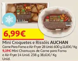 Auchan Mini Croquetes e Rissóis AUCHAN promoção