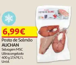 Auchan Posta de Salmão AUCHAN promoção