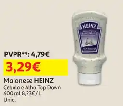 Auchan Maionese HEINZ Cebola e Alho Top Down promoção
