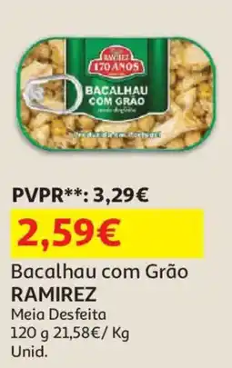 Auchan Bacalhau com Grão RAMIREZ promoção