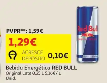 Auchan Bebida Energética RED BULL promoção