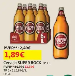 Auchan Cerveja SUPER BOCK TP promoção