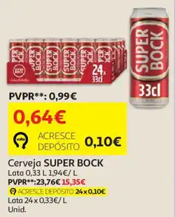 Auchan Cerveja SUPER BOCK promoção