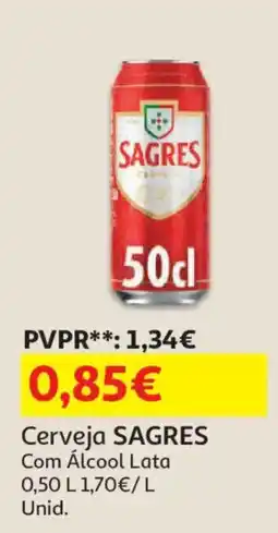 Auchan Cerveja SAGRES promoção