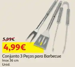 Auchan Conjunto 3 Peças para Barbecue promoção