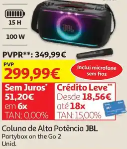 Auchan Coluna de Alta Potência JBL promoção