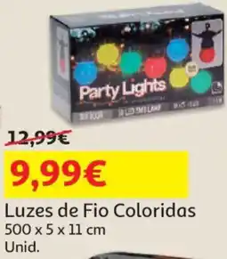 Auchan Luzes de Fio Coloridas promoção