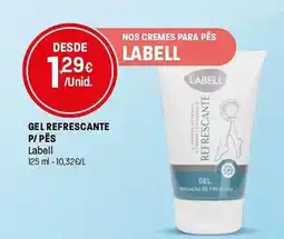 Intermarché Gel refrescante p/pēs labell promoção