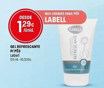 Intermarché Gel refrescante p/pēs labell promoção