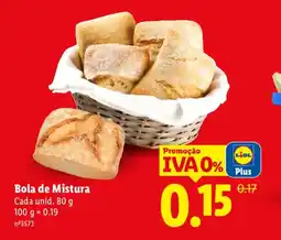 Lidl Bola de Mistura Cada promoção